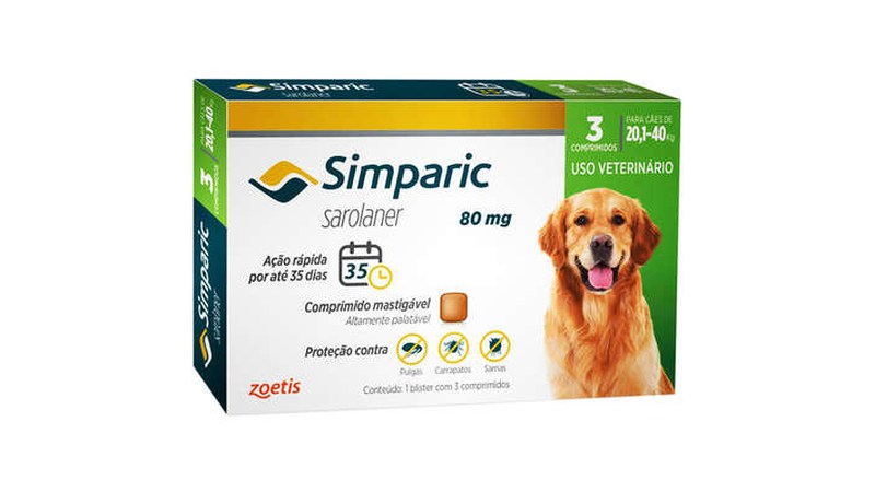 simparic 80mg 3 comprimidos