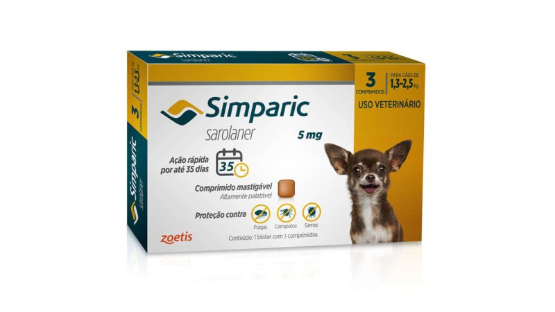 simparic zoetiz 5mg 3 comprimidos