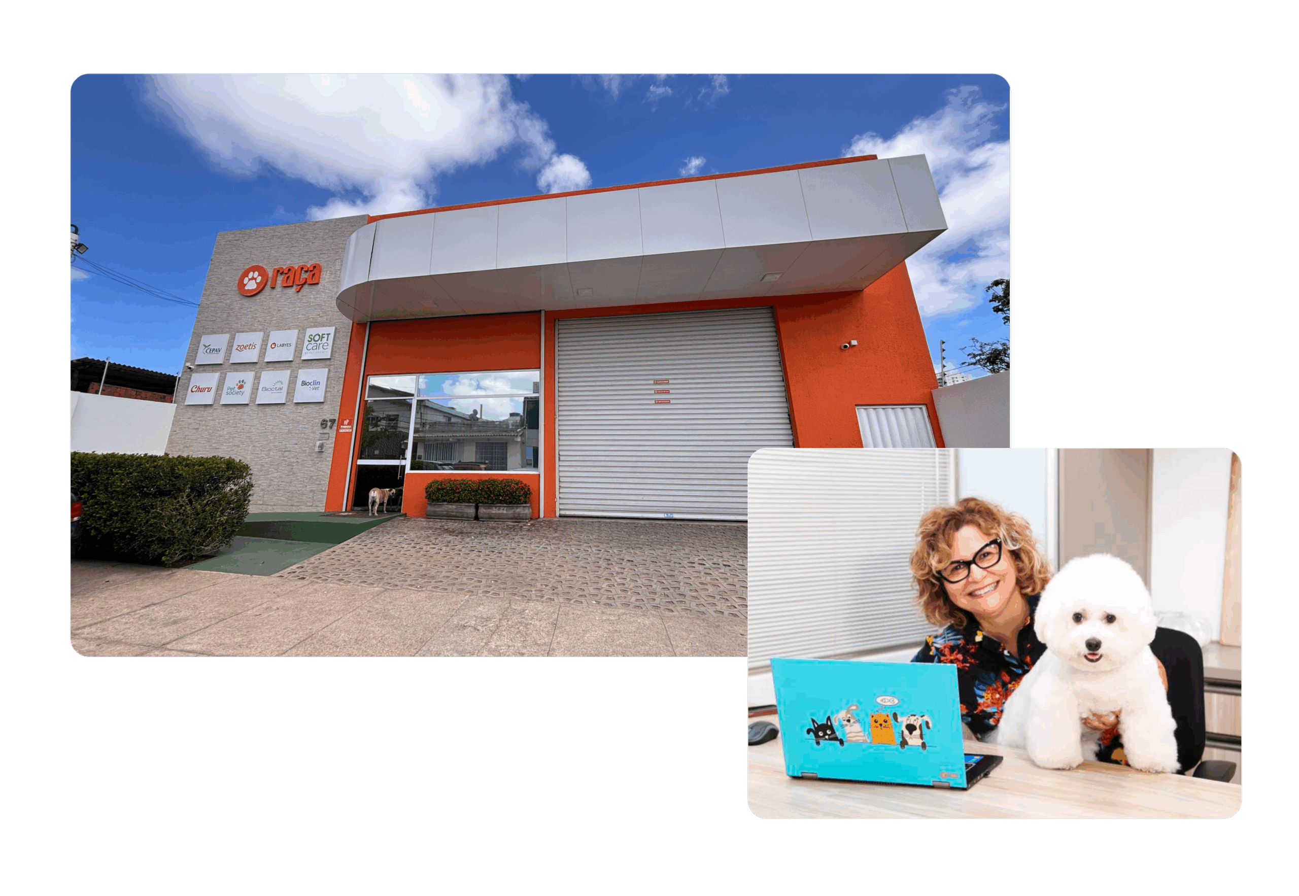 Empresa Raça Distribuidora - Fernanda, Ava e Fachada